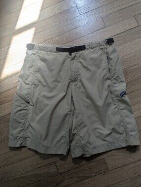 VTG Patagonia Gi II Shorts Men’s MD Belted Kahki Cargo Lightweight